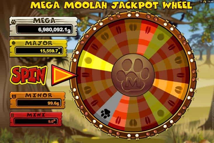 Screenshot of Jackpot Win in Mega Moolah