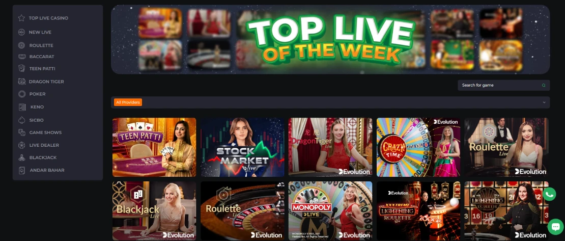 Live Casino Games